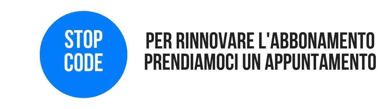 Stop Code - Per rinnovare l'appuntamento prendiamoci un appuntamento