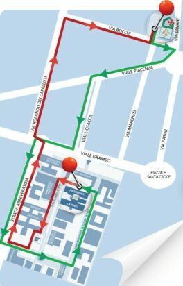 Mappa Navetta Casa della Salute Pablo